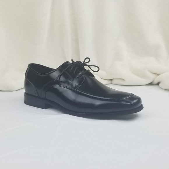 Stacy Adams Mens Black Lace Up Moc Toe Dress Shoes main image 9